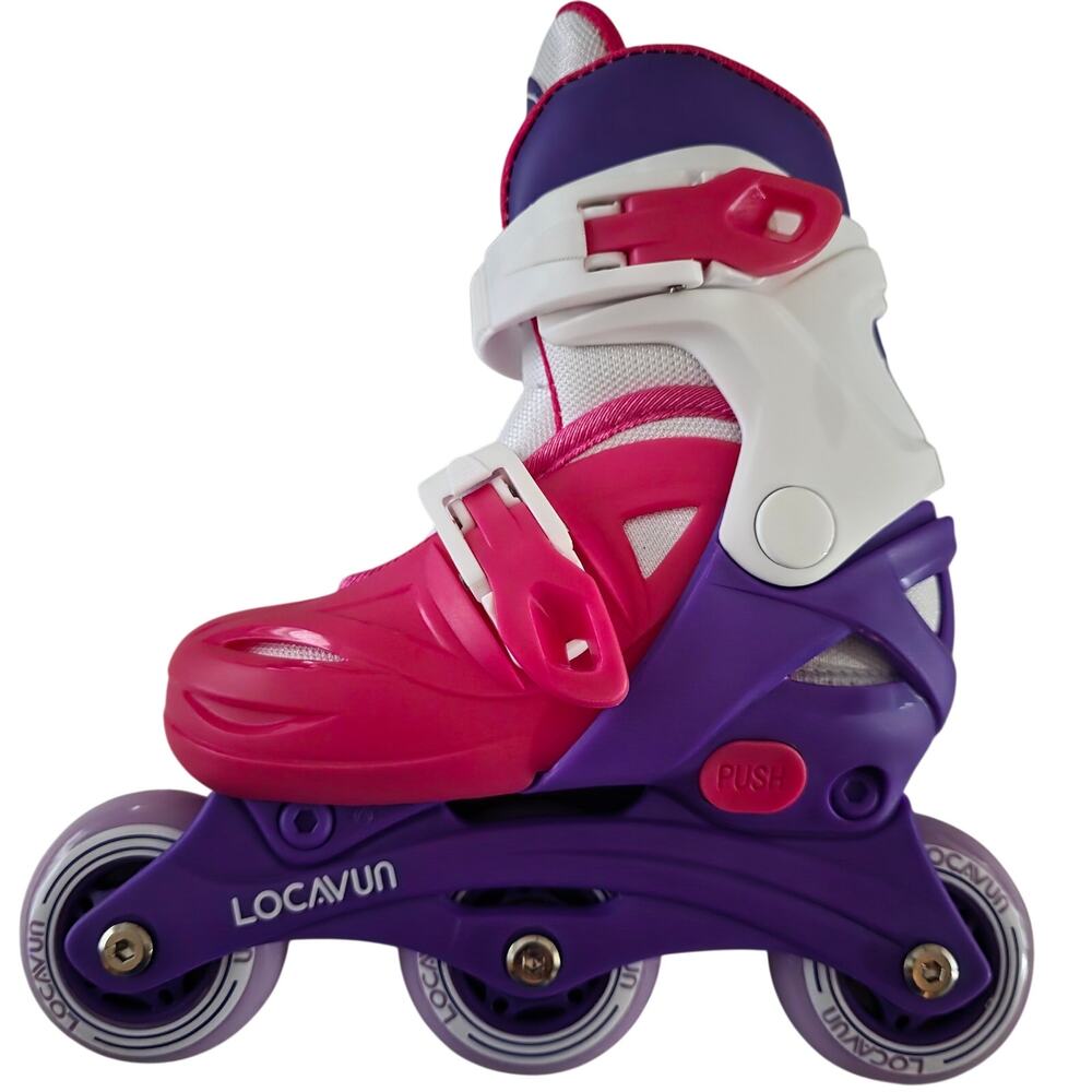 Locavun Inline Adjustable Light-up Rollerblade Skates Toddler Size 9-12